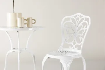 Nandin Matgrupp Utomhus + 2 Utestolar - Vit - Utemöbler & utemiljö - Utegrupp - Cafegrupp & cafeset