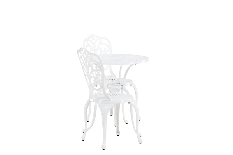 Nandin Matgrupp Utomhus + 2 Utestolar - Vit - Utemöbler & utemiljö - Utegrupp - Cafegrupp & cafeset