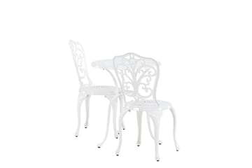 Nandin Matgrupp Utomhus + 2 Utestolar - Vit - Utemöbler & utemiljö - Utegrupp - Cafegrupp & cafeset