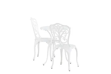 Nandin Matgrupp Utomhus + 2 Utestolar - Vit - Utemöbler & utemiljö - Utegrupp - Cafegrupp & cafeset