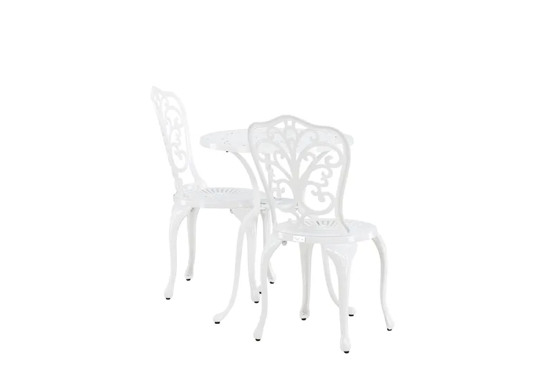 Nandin Matgrupp Utomhus + 2 Utestolar - Vit - Utemöbler & utemiljö - Utegrupp - Cafegrupp & cafeset