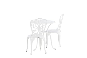 Nandin Matgrupp Utomhus + 2 Utestolar - Vit - Utemöbler & utemiljö - Utegrupp - Cafegrupp & cafeset