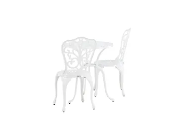 Nandin Matgrupp Utomhus + 2 Utestolar - Vit - Utemöbler & utemiljö - Utegrupp - Cafegrupp & cafeset