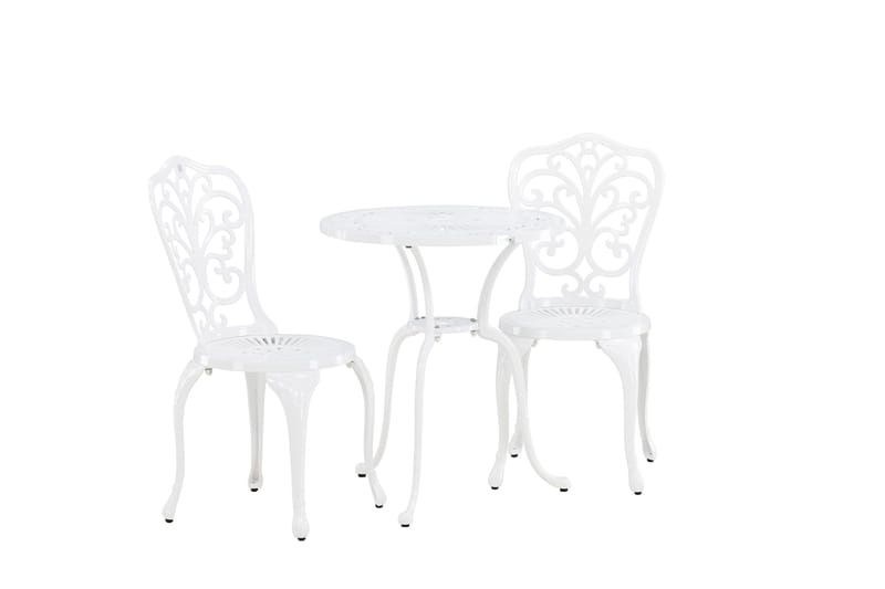 Nandin Matgrupp Utomhus + 2 Utestolar - Vit - Utemöbler & utemiljö - Utegrupp - Cafegrupp & cafeset