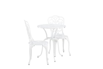 Nandin Matgrupp Utomhus + 2 Utestolar - Vit - Utemöbler & utemiljö - Utegrupp - Cafegrupp & cafeset