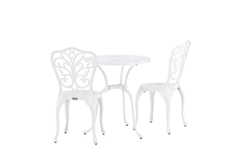 Nandin Matgrupp Utomhus + 2 Utestolar - Vit - Utemöbler & utemiljö - Utegrupp - Cafegrupp & cafeset