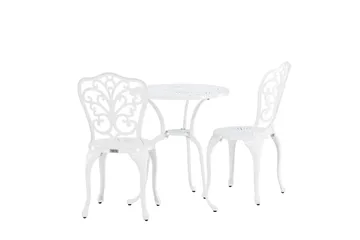 Nandin Matgrupp Utomhus + 2 Utestolar - Vit - Utemöbler & utemiljö - Utegrupp - Cafegrupp & cafeset