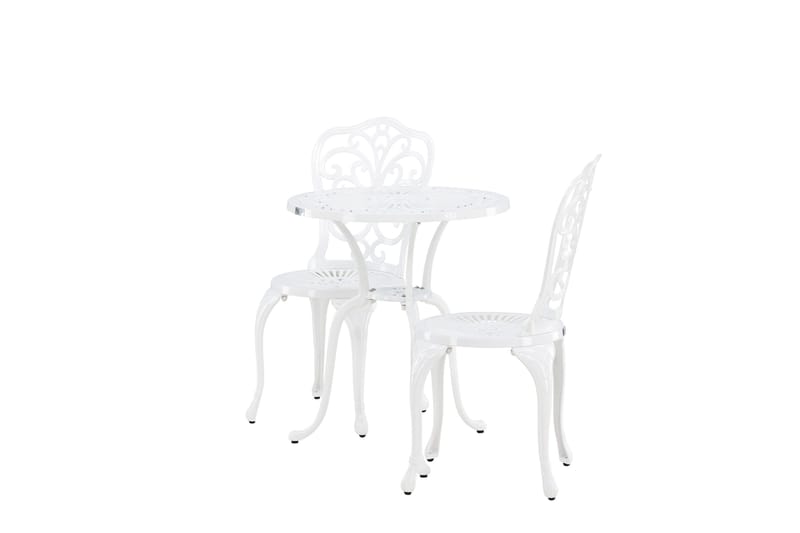 Nandin Matgrupp Utomhus + 2 Utestolar - Vit - Utemöbler & utemiljö - Utegrupp - Cafegrupp & cafeset