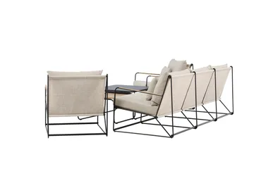 Palazzo Soffgrupp Utomhus 5-sits - Svart/Beige - Utemöbler & utemiljö - Utegrupp - Soffgrupp utomhus