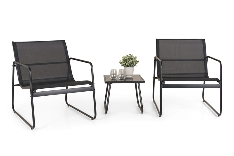Pelanda Caféset Utomhus - Svart - Utemöbler & utemiljö - Utegrupp - Soffgrupp utomhus