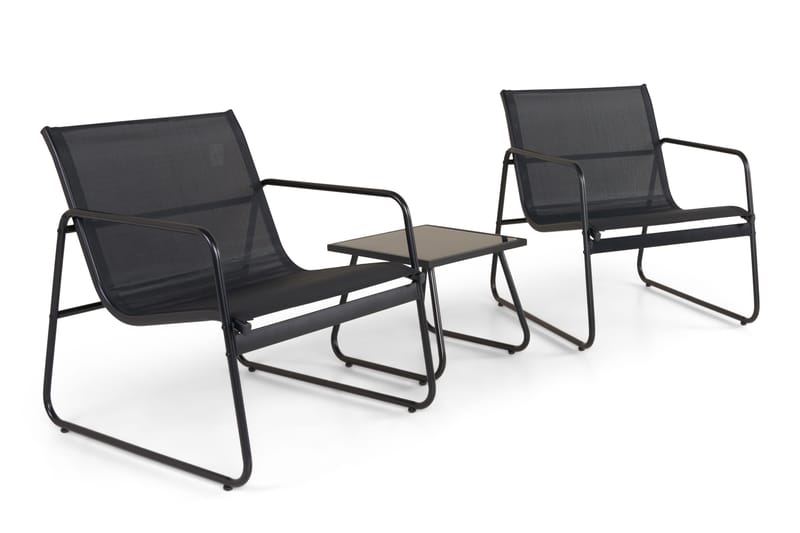Pelanda Caféset Utomhus - Svart - Utemöbler & utemiljö - Utegrupp - Soffgrupp utomhus