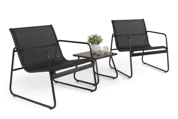 Pelanda Caféset Utomhus - Svart - Utemöbler & utemiljö - Utegrupp - Soffgrupp utomhus