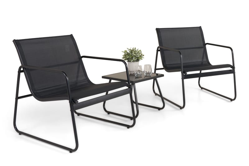 Pelanda Caféset Utomhus - Svart - Utemöbler & utemiljö - Utegrupp - Soffgrupp utomhus
