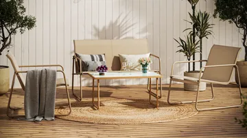 Pelanda Loungegrupp Utomhus - Beige - Utemöbler & utemiljö - Utegrupp - Soffgrupp utomhus