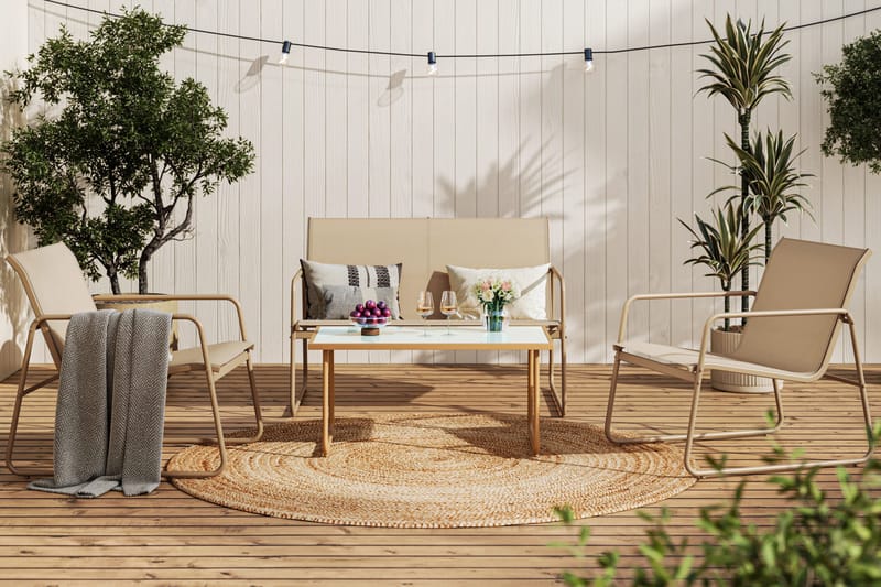 Pelanda Loungegrupp Utomhus - Beige - Utemöbler & utemiljö - Utegrupp - Soffgrupp utomhus