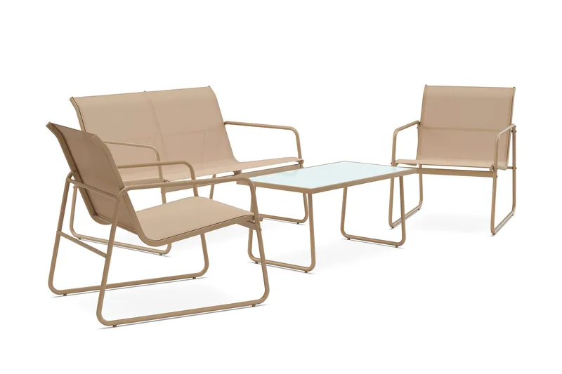 Pelanda Loungegrupp Utomhus - Beige - Utemöbler & utemiljö - Utegrupp - Soffgrupp utomhus