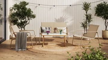 Pelanda Loungegrupp Utomhus - Beige - Utemöbler & utemiljö - Utegrupp - Soffgrupp utomhus