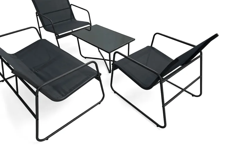Pelanda Loungegrupp Utomhus - Svart - Utemöbler & utemiljö - Utegrupp - Soffgrupp utomhus