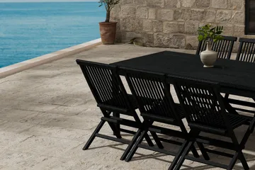 Rektangulärt Matbord Kenya 180 cm Utomhus med 6 Matstol Kenya - Utemöbler & utemiljö - Utegrupp - Matgrupp utomhus