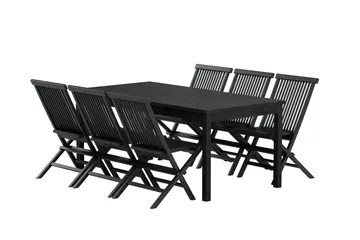 Rektangulärt Matbord Kenya 180 cm Utomhus med 6 Matstol Kenya - Utemöbler & utemiljö - Utegrupp - Matgrupp utomhus