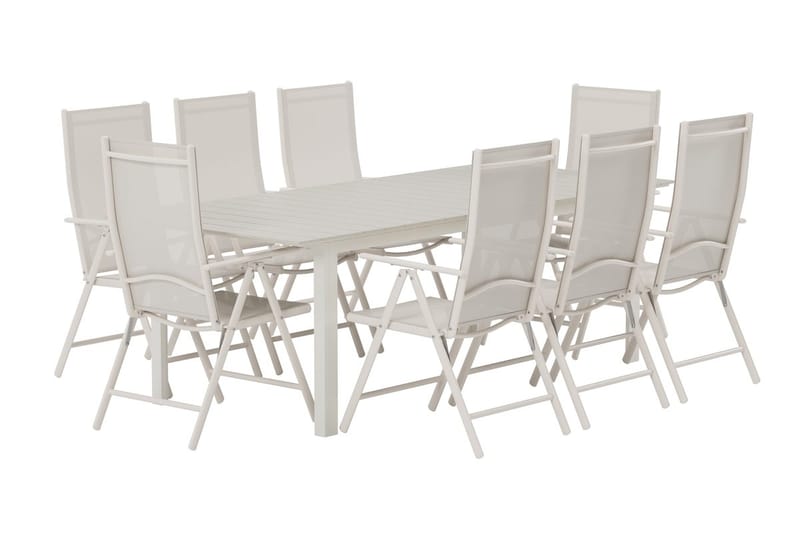 Rektangulärt matbord Levels 229 cm Utomhus med 8 Break Karmstol - Utemöbler & utemiljö - Utegrupp - Matgrupp utomhus