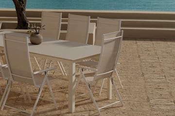 Rektangulärt matbord Levels 229 cm Utomhus med 8 Levanzo Karmstol - Utemöbler & utemiljö - Utegrupp - Matgrupp utomhus