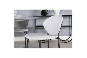 Rund Matgrupp Estelle Svart, Vault - Grå - Utemöbler & utemiljö - Utegrupp - Matgrupp utomhus