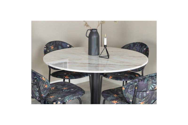 Rund Matgrupp Estelle Svart, Vault - Grön - Utemöbler & utemiljö - Utegrupp - Matgrupp utomhus