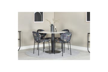 Rund Matgrupp Estelle Svart, Vault - Grön - Utemöbler & utemiljö - Utegrupp - Matgrupp utomhus