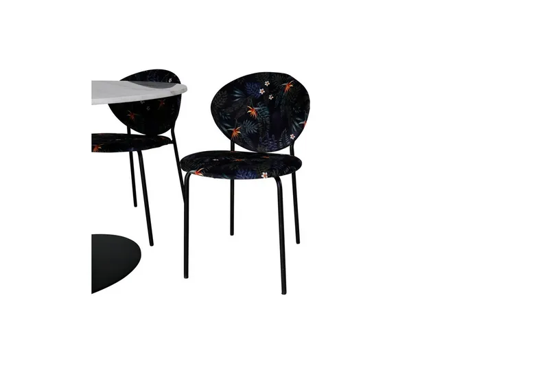 Rund Matgrupp Estelle Svart, Vault - Grön - Utemöbler & utemiljö - Utegrupp - Matgrupp utomhus