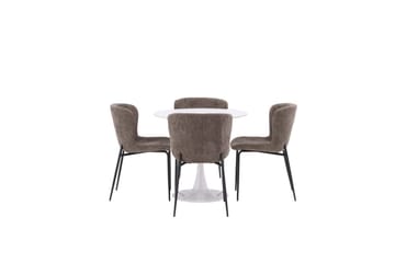 Rund Matgrupp Hamden, Modesto - Brun - Utemöbler & utemiljö - Utegrupp - Cafegrupp & cafeset