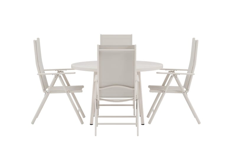 Runt matbord Giardini 120 cm Utomhus med 4 Break Karmstol - Utemöbler & utemiljö - Utegrupp - Matgrupp utomhus