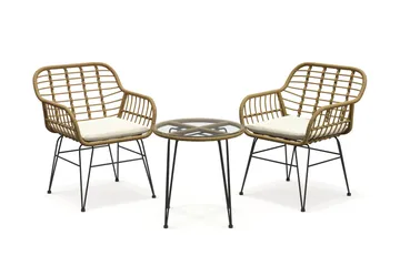 Sammy Balkonggrupp 2-sits - Beige - Utemöbler & utemiljö - Utegrupp - Cafegrupp & cafeset