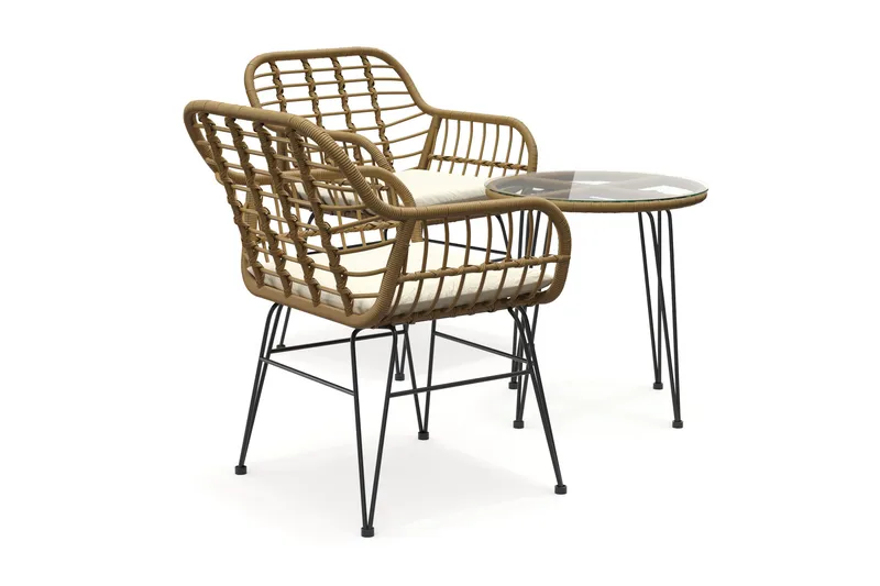 Sammy Balkonggrupp 2-sits - Beige - Utemöbler & utemiljö - Utegrupp - Cafegrupp & cafeset