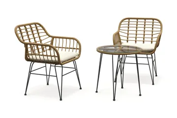 Sammy Balkonggrupp 2-sits - Beige - Utemöbler & utemiljö - Utegrupp - Cafegrupp & cafeset