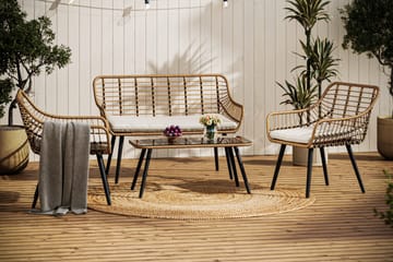 Sammy Soffgrupp Utomhus  4-sits - Beige - Utemöbler & utemiljö - Utegrupp - Soffgrupp utomhus