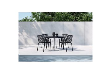 San Vito Matbord Utomhus 120 cm med 4 Peking Karmstol - Utemöbler & utemiljö - Utegrupp - Matgrupp utomhus