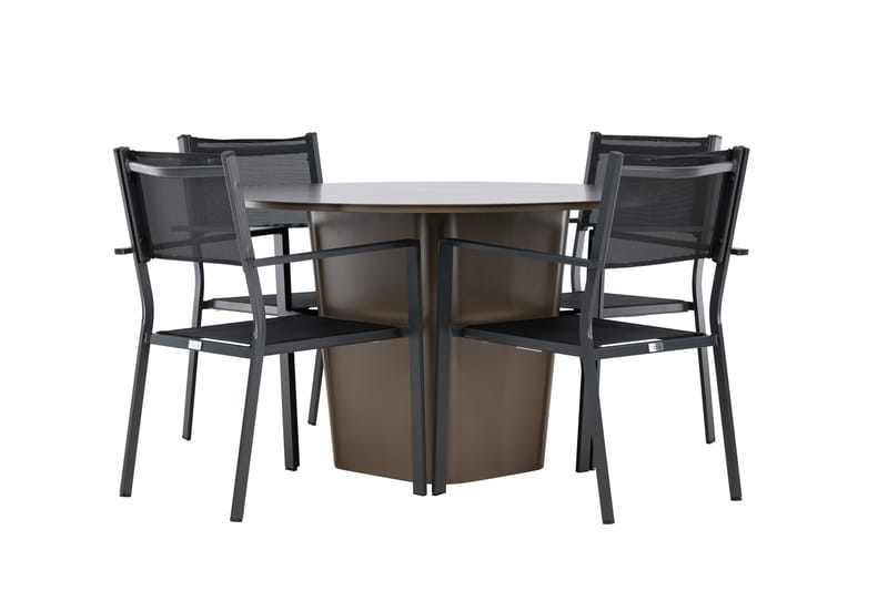 Santa Fe Matgrupp Utomhus + 4 Copacabana Utestolar - Brun - Utemöbler & utemiljö - Utegrupp - Matgrupp utomhus