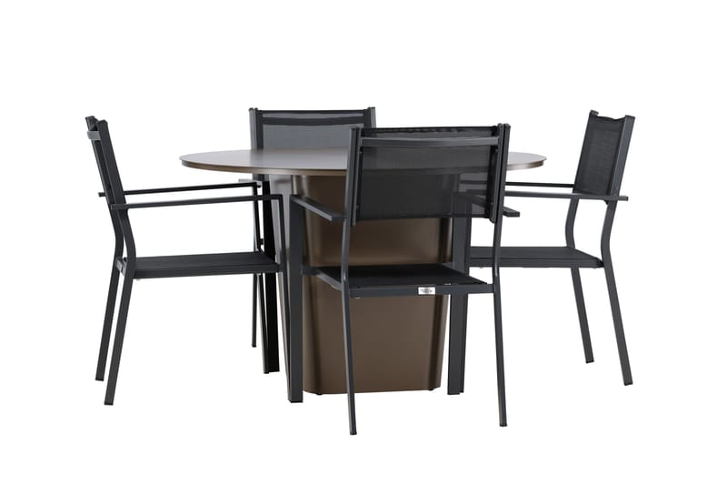 Santa Fe Matgrupp Utomhus + 4 Copacabana Utestolar - Brun - Utemöbler & utemiljö - Utegrupp - Matgrupp utomhus