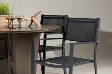 Santa Fe Matgrupp Utomhus + 4 Copacabana Utestolar - Brun - Utemöbler & utemiljö - Utegrupp - Matgrupp utomhus