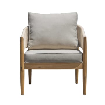 Siana 5-sits Loungegrupp i trä utseende med repdetaljer - Natur / Beige - Utemöbler & utemiljö - Utegrupp - Soffgrupp utomhus