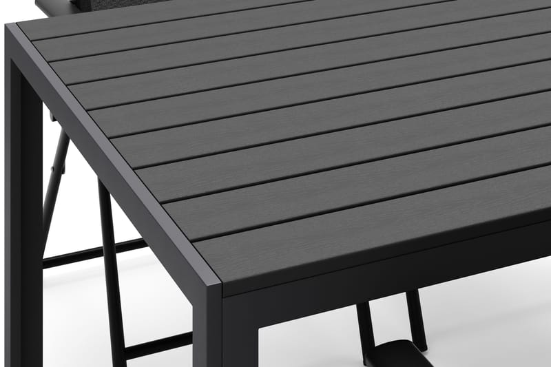 Siri Matbord 150 cm med 4 Sanna Matstolar - Svart - Utemöbler & utemiljö - Utegrupp - Matgrupp utomhus