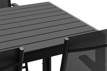 Siri Matbord 205 cm med 6 Sanna Matstolar - Svart - Utemöbler & utemiljö - Utegrupp - Matgrupp utomhus