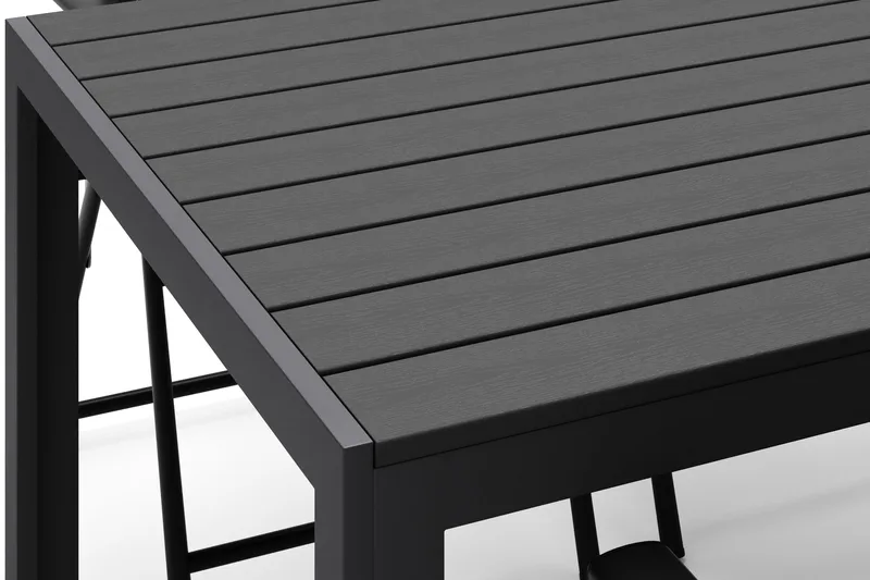 Siri Matbord 205 cm med 6 Sanna Matstolar - Svart - Utemöbler & utemiljö - Utegrupp - Matgrupp utomhus