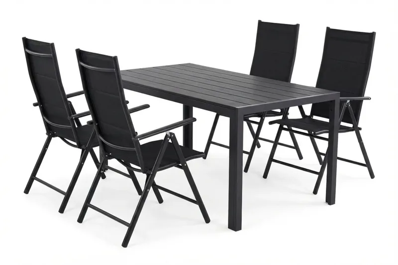 Siri Matgrupp utomhus 150 cm med 4 Maggie Vadderad Fällbar Positionsstol