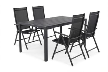 Siri Matgrupp utomhus 150 cm med 4 Maggie Positionsstolar - Utemöbler & utemiljö - Utegrupp - Matgrupp utomhus