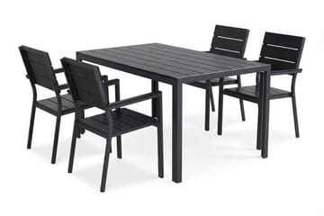 Siri Matgrupp utomhus 150 cm med 4 Tunis Aintwood Stolar - Utemöbler & utemiljö - Utegrupp - Matgrupp utomhus