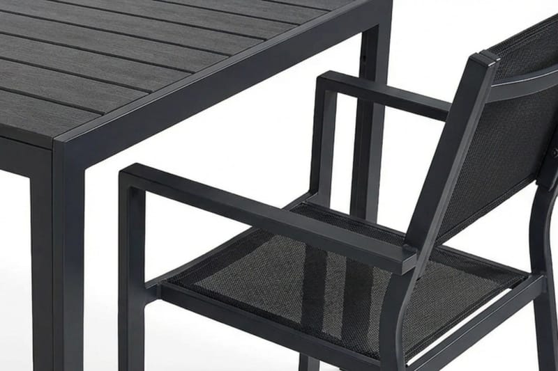 Siri Matgrupp utomhus 150 cm med 4 Tunis Stapelstolar - Utemöbler & utemiljö - Utegrupp - Matgrupp utomhus