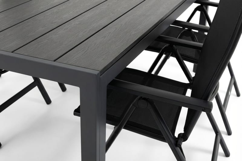 Siri Matgrupp utomhus 205 cm med 6 Maggie Fällbar Positionsstolar - Utemöbler & utemiljö - Utegrupp - Matgrupp utomhus