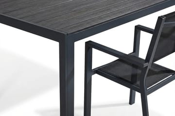 Siri Matgrupp utomhus 205 cm med 6 Tunis Stapelstolar - Utemöbler & utemiljö - Utegrupp - Matgrupp utomhus